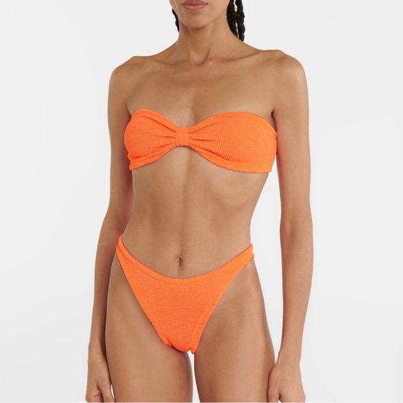 NWT Hunza G duo bikini set in orange one size - Picture 5 of 10